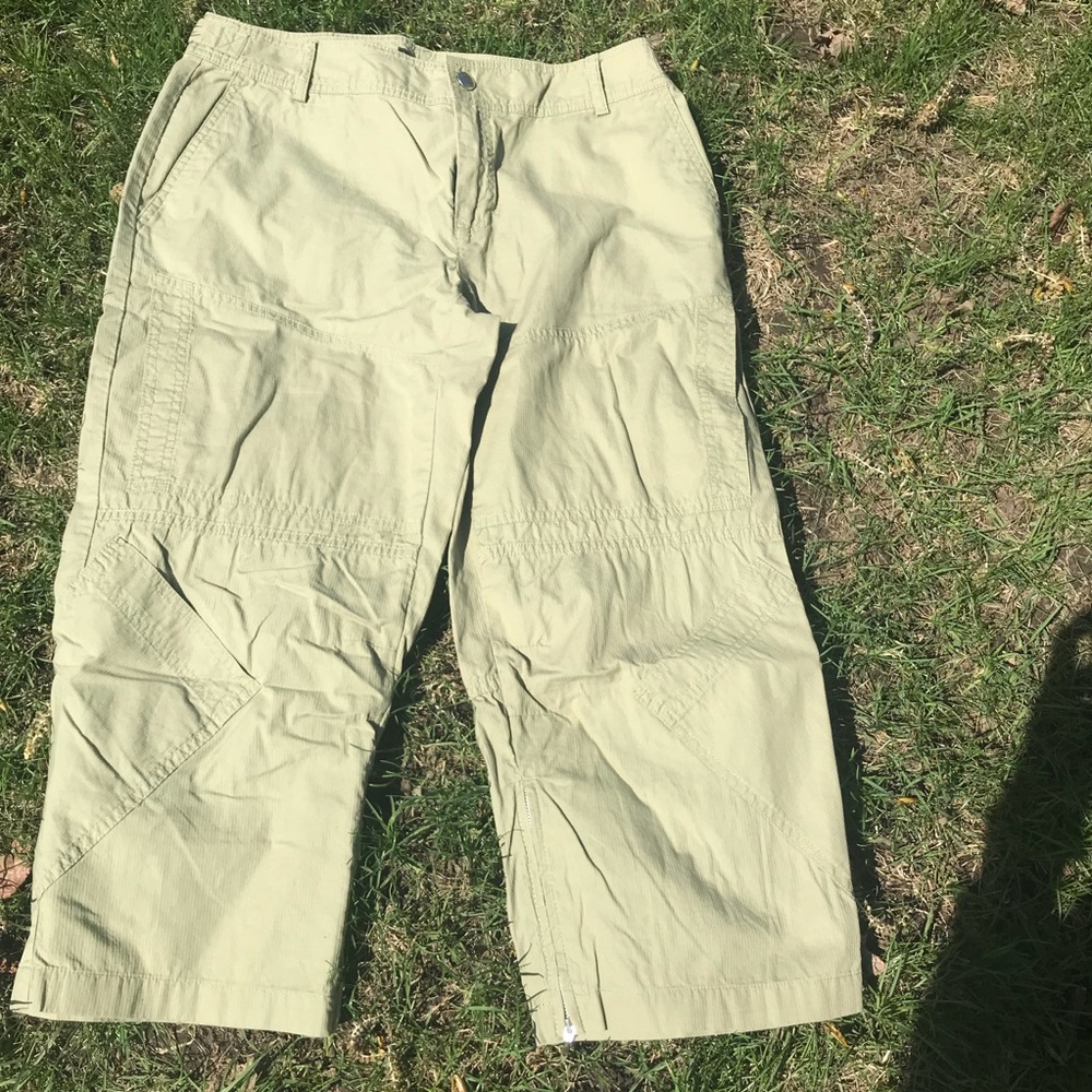 Banana republic olive green crop pants
